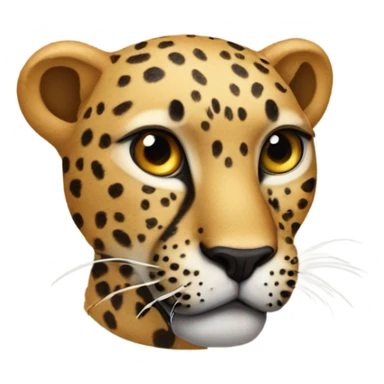 Cane leopardato al guinzaglio  sticker