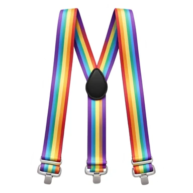 suspender rainbow sticker