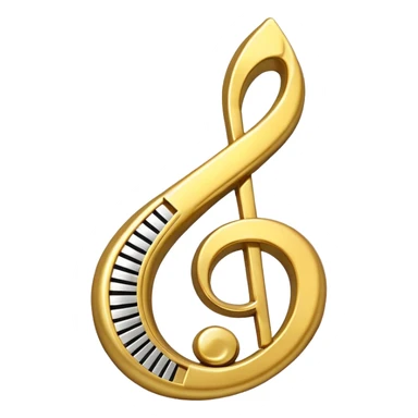 award in form of music note sticker