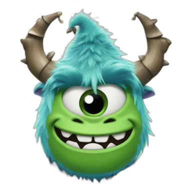 Monster Inc at Christmas  sticker