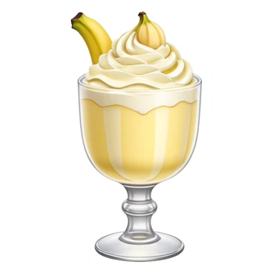 Banana pudding in a goblet  sticker