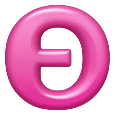 mix color pinks letter p sticker