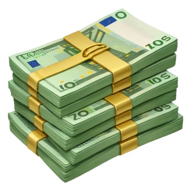 liasse de billet d'euro sticker