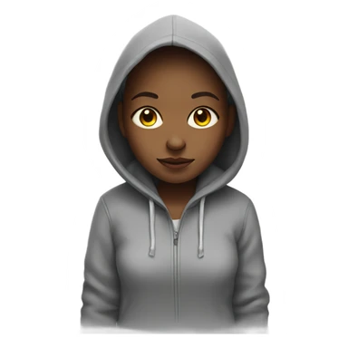Girl in a hoodie  sticker