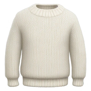White knit sweater sticker