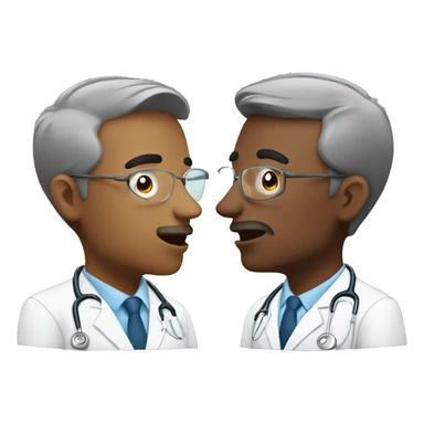 two male doctors kissing sticker