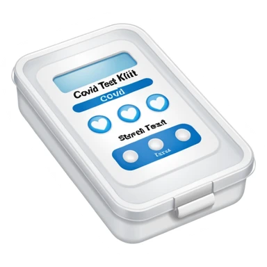 COVID test kit sticker