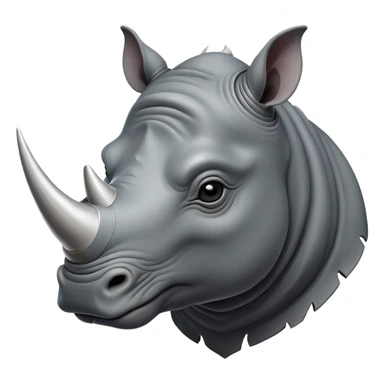 cinematic-noble--rhinoceros-portrait-emoji,slate-grey-hide-poised-and-regal,-with-a-massive,-powerful-build-and-a-thick,--deep-set-soulful-piercing-eyes,-simplified-yet-sharp-and-sophisticated-features,-highly-detailed,-large-black-eyes, white horn sticker