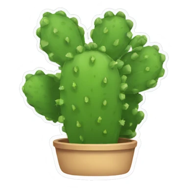 single flat Nopal without pot sticker