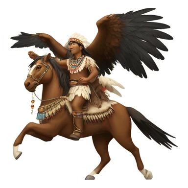 chief flying on an eagle sticker