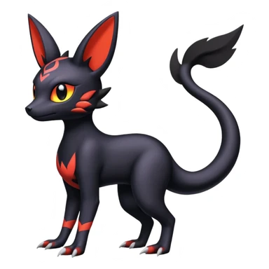 Salandit-Umbreon-Noibat-Litten-Hybrid (Full body) sticker