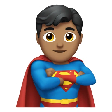Superman in blue  sticker