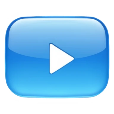 blue YouTube like icon sticker