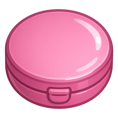 pink mirror compact emoji sticker