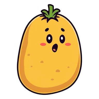 Shocked potato sticker