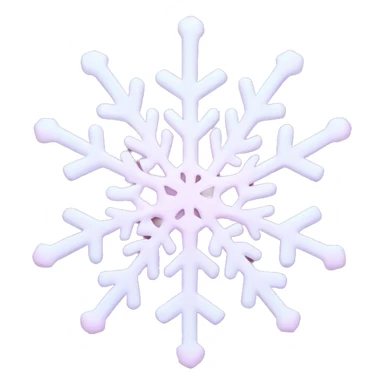 pastel pink snowflake  sticker