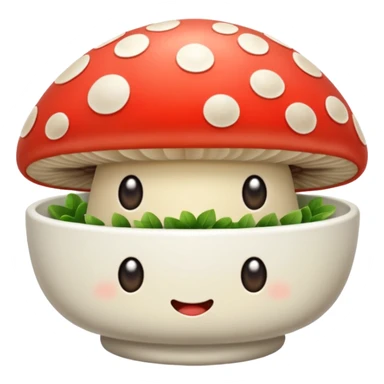 mushroom dish sticker