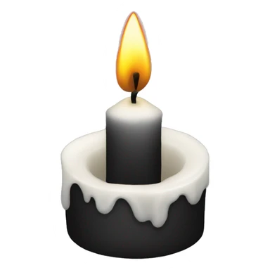 candle black sticker