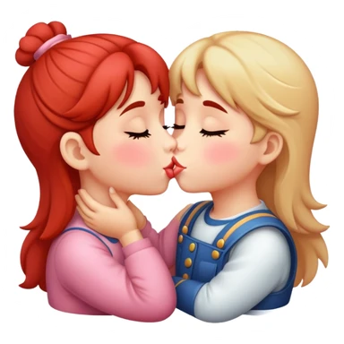 Kiss face cute sticker