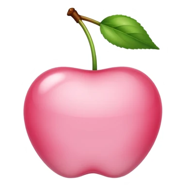 light pink Cherry sticker