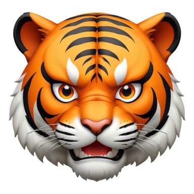 ANGRY Tiger full body sticker