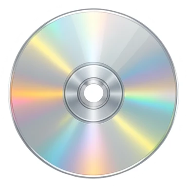 белый светящийся CD-диск, no background sticker