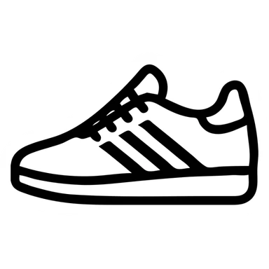 Adidas shoes, minimal vector icon style sticker