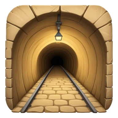 The tunnel is sandy sticker