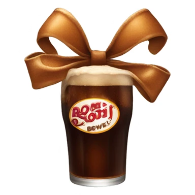 Root beer bow  sticker