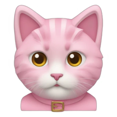 FENDI-猫-pink sticker