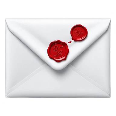 Romantic Red White Silver Aesthetic Love Letter sticker