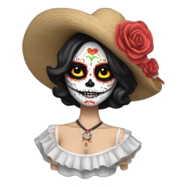 Catrina animada con nombre Jessie sticker