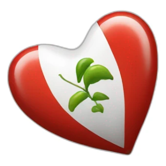 Drapeau chili dans un cœur  sticker