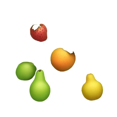 Fruits hanging on bushes  sticker