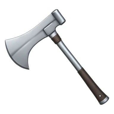 simple steel axe sticker