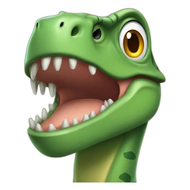 dinosaurs's beaming face sticker