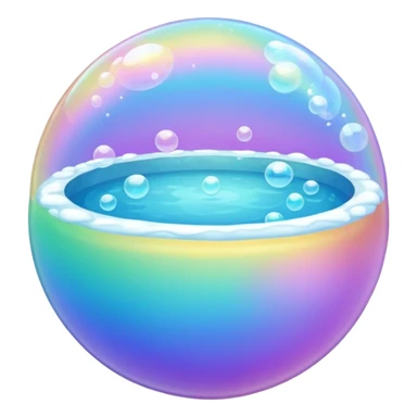 Bubble pool sticker