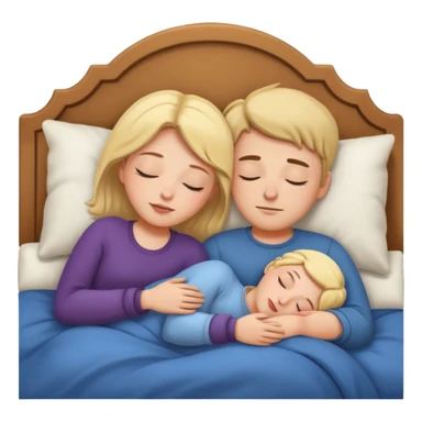 couple sleeping together  sticker