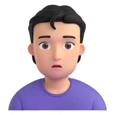 disappointed young man sticker