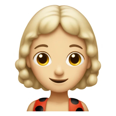 Beige lady bug sticker