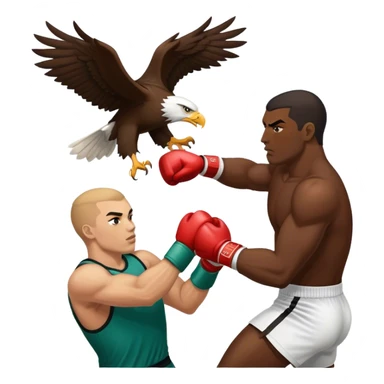 Commanders player punching eagles player sticker
