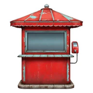 Russian kiosk sticker