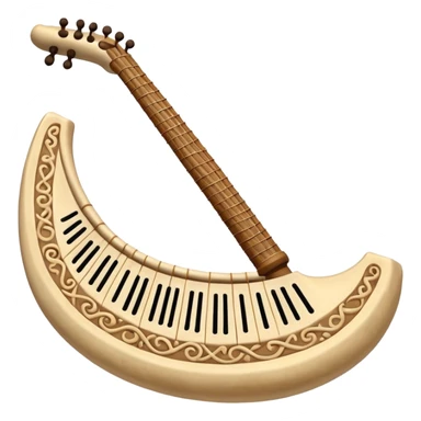 prehistoric musical instrument sticker