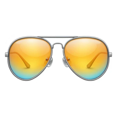 Aviator glasses sticker