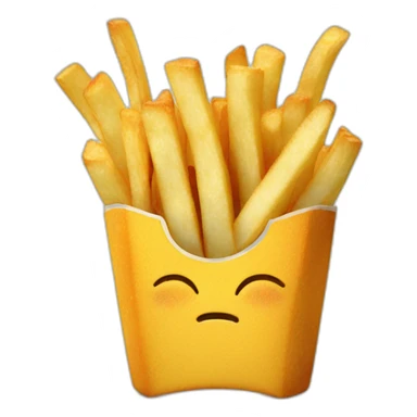 Giga had eating fries sticker