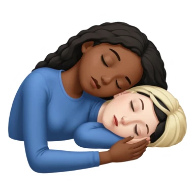 Fainting black girl sticker