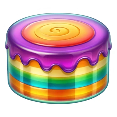 Transparent Jelly Cake sticker