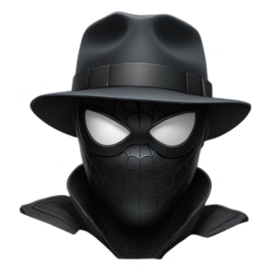 Spider man noir face with mask sticker