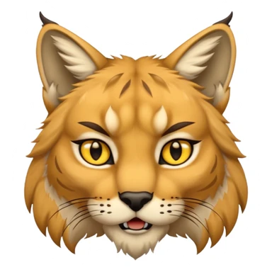 Tête de lynx féroce  sticker