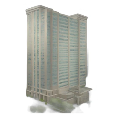 high-rise clinic building sticker